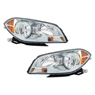 Pacific Best® - Driver and Passenger Side Replacement Headlight Set (CAPA Certified)