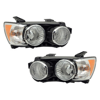 Pacific Best® - Driver and Passenger Side Replacement Headlight Set (Standard Line)
