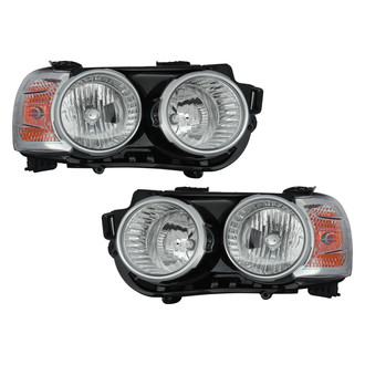 Pacific Best® - Driver and Passenger Side Replacement Headlight Set (Standard Line)