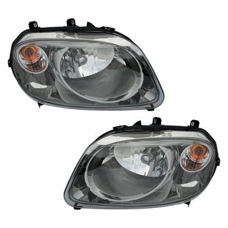 Pacific Best® - Driver and Passenger Side Replacement Headlight Set (NSF Certified)