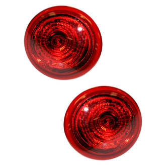 Pacific Best® - Driver and Passenger Side Upper Replacement Tail Lights (CAPA Certified)