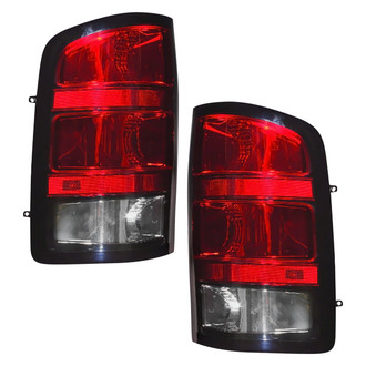 Pacific Best® - Driver and Passenger Side Outer Replacement Tail Lights (Standard Line)