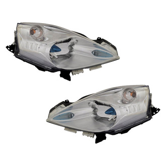 Pacific Best® - Driver and Passenger Side Replacement Headlight Set (CAPA Certified)