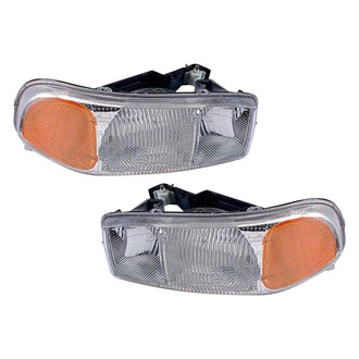 Pacific Best® - Driver and Passenger Side Replacement Headlight Set (CAPA Certified)