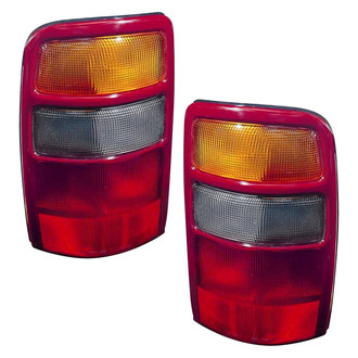 Pacific Best® - Driver and Passenger Side Replacement Tail Light Lens and Housings (Standard Line)
