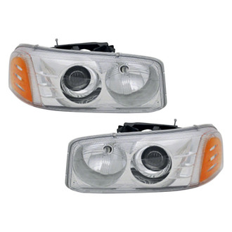 Pacific Best® - Driver and Passenger Side Replacement Headlight Set (CAPA Certified)