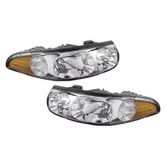 Pacific Best® - Driver and Passenger Side Replacement Headlight Set (Standard Line)