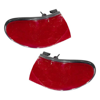 Pacific Best® - Driver and Passenger Side Outer Replacement Tail Light Lens and Housings (Standard Line)