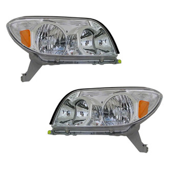 Pacific Best® - Driver and Passenger Side Replacement Headlight Set (CAPA Certified)