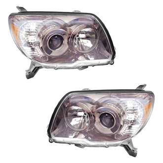 Pacific Best® - Driver and Passenger Side Replacement Headlight Set Lens and Housing (CAPA Certified)