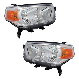 Pacific Best® - Driver and Passenger Side Replacement Headlight Set Lens and Housing (CAPA Certified)