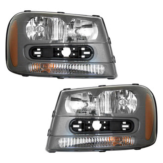 Pacific Best® - Driver and Passenger Side Replacement Headlight Set (CAPA Certified)