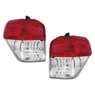 Pacific Best® - Driver and Passenger Side Replacement Tail Light Lens and Housings (Standard Line)