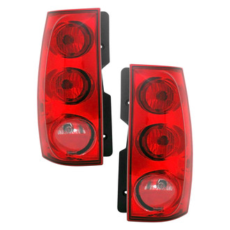 Pacific Best® - Driver and Passenger Side Replacement Tail Lights (CAPA Certified)