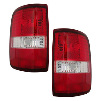 Pacific Best® - Driver and Passenger Side Replacement Tail Light Lens and Housings (Standard Line)