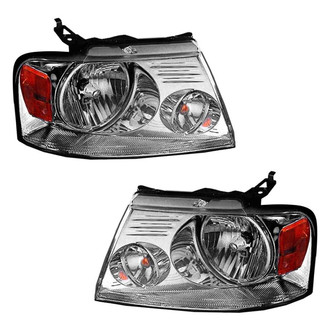 Pacific Best® - Driver and Passenger Side Replacement Headlight Set (NSF Certified)