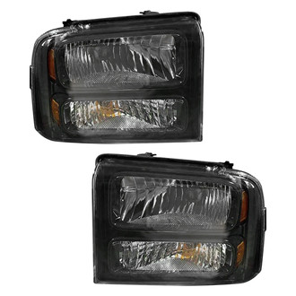 Pacific Best® - Driver and Passenger Side Replacement Headlight Set (Standard Line)