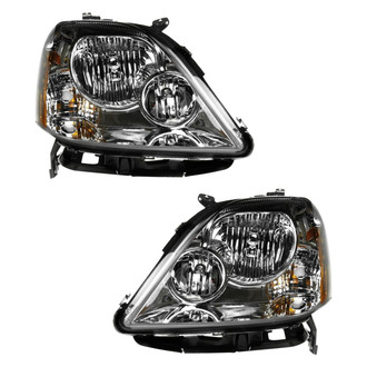 Pacific Best® - Driver and Passenger Side Replacement Headlight Set (CAPA Certified)