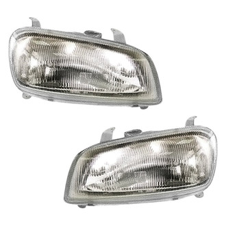Pacific Best® - Driver and Passenger Side Replacement Headlight Set (Standard Line)