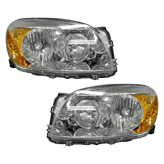 Pacific Best® - Driver and Passenger Side Replacement Headlight Set Lens and Housing (CAPA Certified)