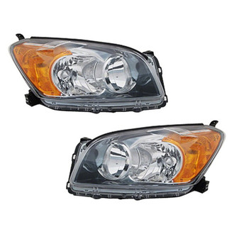 Pacific Best® - Driver and Passenger Side Replacement Headlight Set (CAPA Certified)