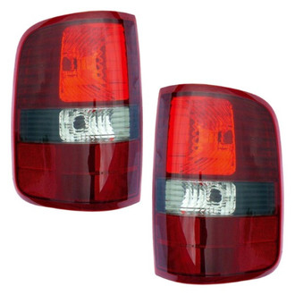 Pacific Best® - Driver and Passenger Side Replacement Tail Light Lens and Housings (CAPA Certified)