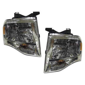 Pacific Best® - Driver and Passenger Side Replacement Headlight Set (Standard Line)