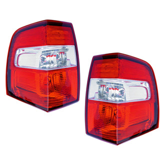 Pacific Best® - Driver and Passenger Side Replacement Tail Light Lens and Housings (Standard Line)