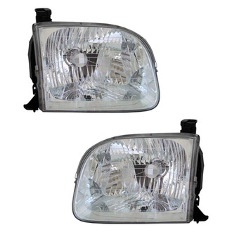 Pacific Best® - Driver and Passenger Side Replacement Headlight Set (CAPA Certified)