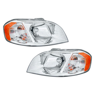 Pacific Best® - Driver and Passenger Side Replacement Headlight Set Lens and Housing (Standard Line)