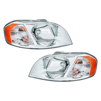 Pacific Best® - Driver and Passenger Side Replacement Headlight Set Lens and Housing (CAPA Certified)