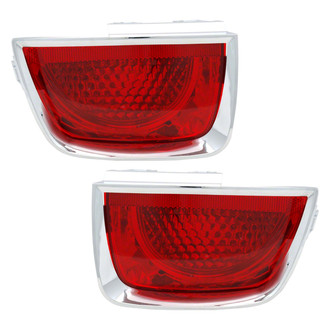 Pacific Best® - Driver and Passenger Side Outer Replacement Tail Lights (Standard Line)