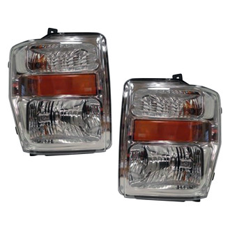 Pacific Best® - Driver and Passenger Side Replacement Headlight Set (CAPA Certified)