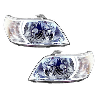Pacific Best® - Driver and Passenger Side Replacement Headlight Set (CAPA Certified)
