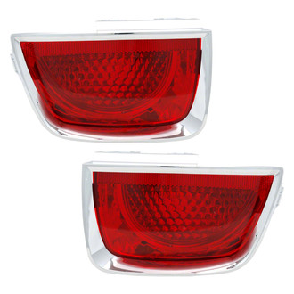 Pacific Best® - Driver and Passenger Side Outer Replacement Tail Lights (CAPA Certified)