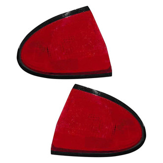 Pacific Best® - Driver and Passenger Side Outer Replacement Tail Lights (Standard Line)