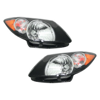 Pacific Best® - Driver and Passenger Side Replacement Headlight Set (Standard Line)