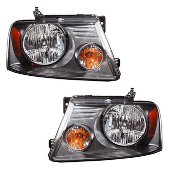 Pacific Best® - Driver and Passenger Side Replacement Headlight Set (Standard Line)