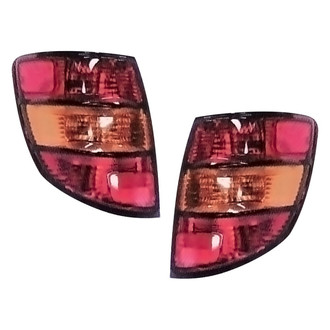 Pacific Best® - Driver and Passenger Side Replacement Tail Light Lens and Housings (Standard Line)