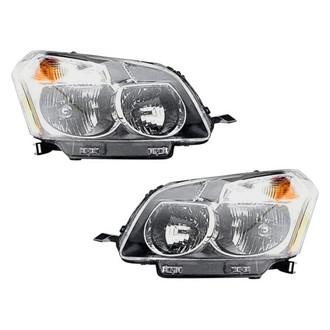 Pacific Best® - Driver and Passenger Side Replacement Headlight Set (NSF Certified)