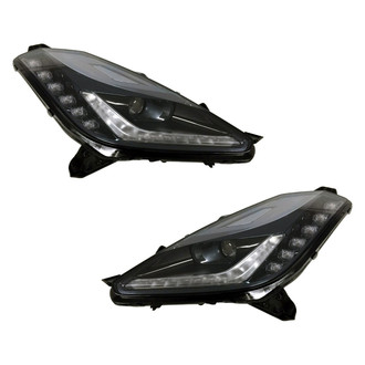 Pacific Best® - Driver and Passenger Side Replacement Headlight Set (Standard Line)