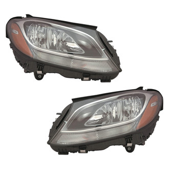 Pacific Best® - Driver and Passenger Side Replacement Headlight Set (CAPA Certified)