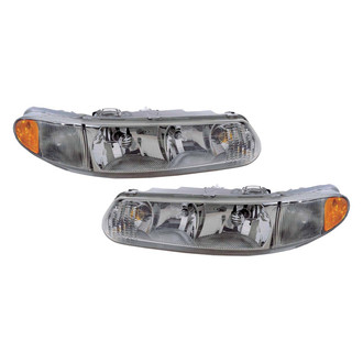 Pacific Best® - Driver and Passenger Side Replacement Headlight Set (CAPA Certified)