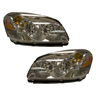 Pacific Best® - Driver and Passenger Side Replacement Headlight Set (CAPA Certified)
