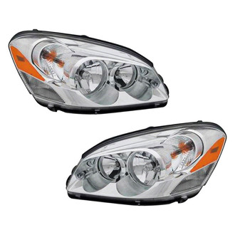 Pacific Best® - Driver and Passenger Side Replacement Headlight Set (Standard Line)