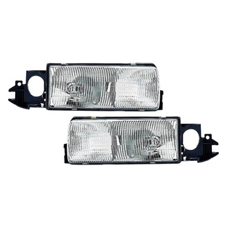 Pacific Best® - Driver and Passenger Side Replacement Headlight Set (Standard Line)