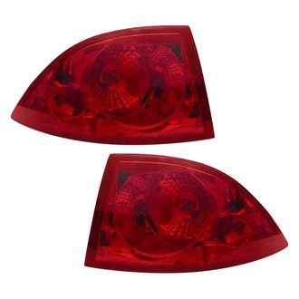 Pacific Best® - Driver and Passenger Side Outer Replacement Tail Lights (Standard Line)