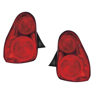 Pacific Best® - Driver and Passenger Side Replacement Tail Light Lens and Housings (Standard Line)