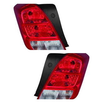 Pacific Best® - Driver and Passenger Side Outer Replacement Tail Lights (Standard Line)