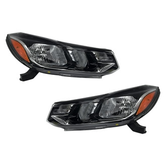 Pacific Best® - Driver and Passenger Side Replacement Headlight Set (Standard Line)